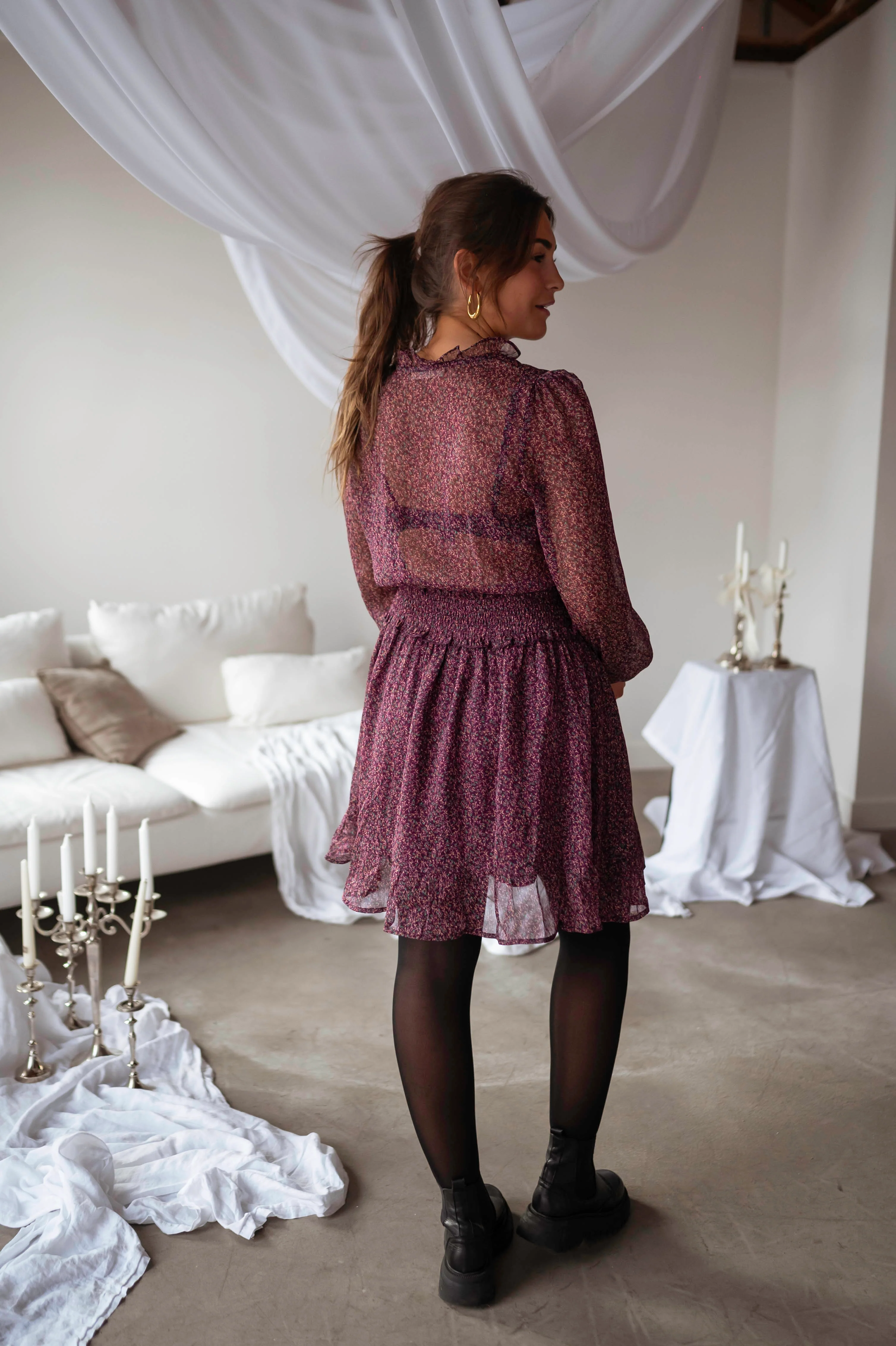 Robe Deavon - bordeaux - Image 3
