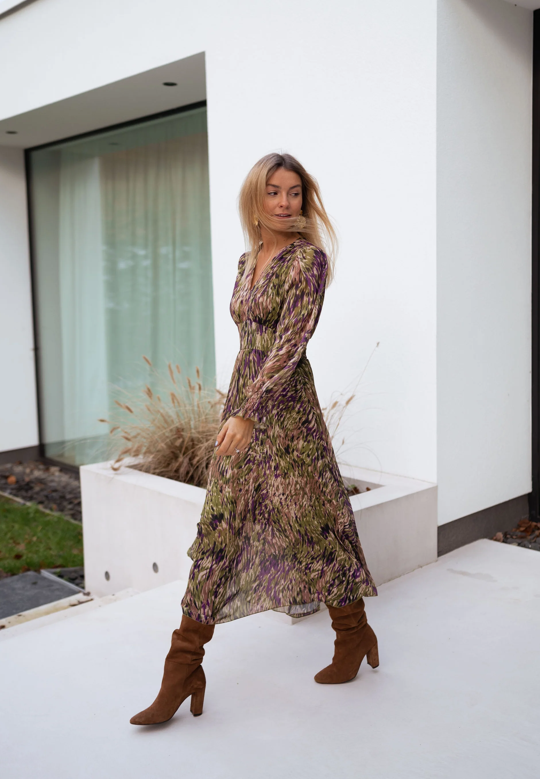 Robe Dola - verte à motifs - Image 3