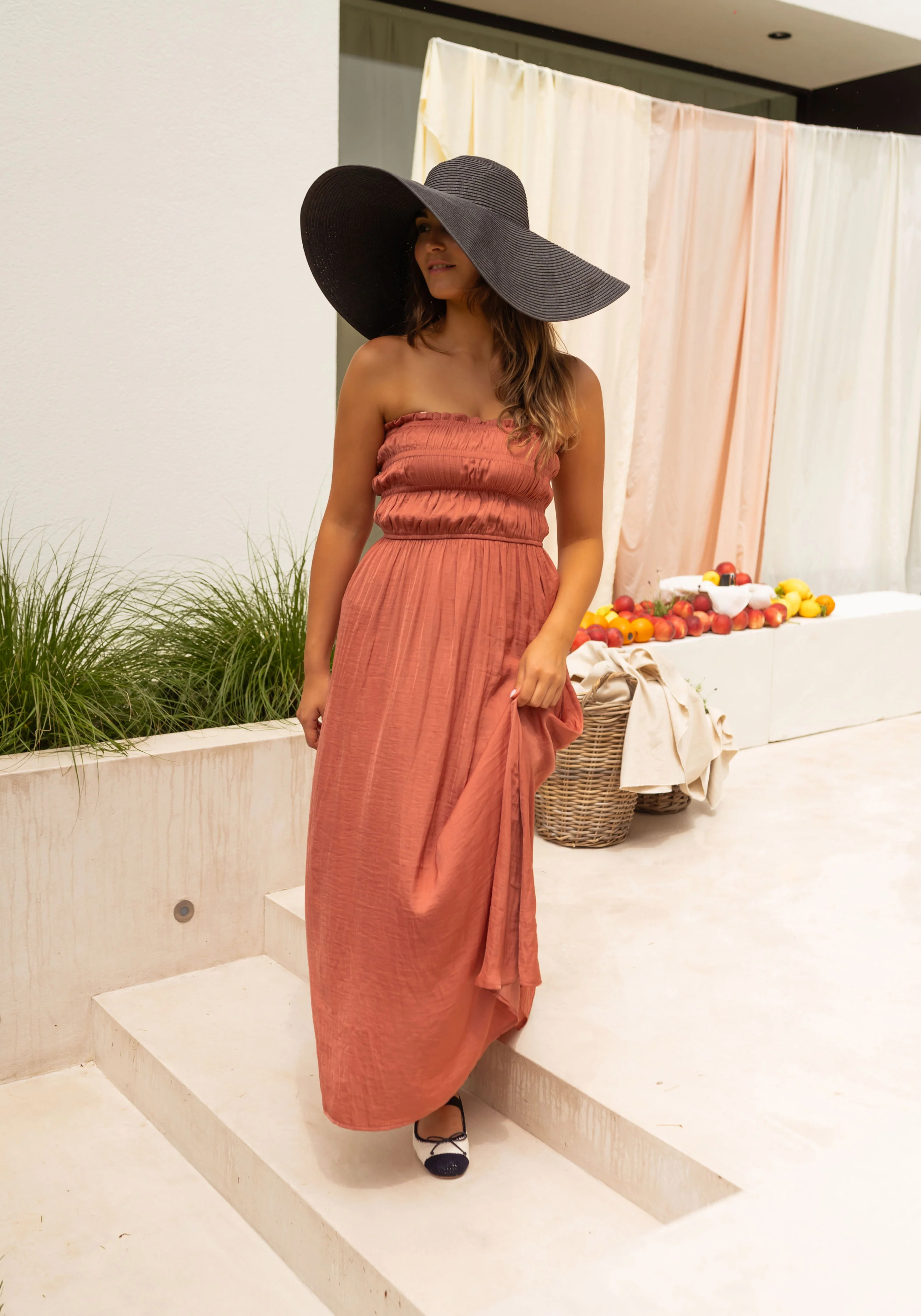 Robe Melina - brique - Image 10