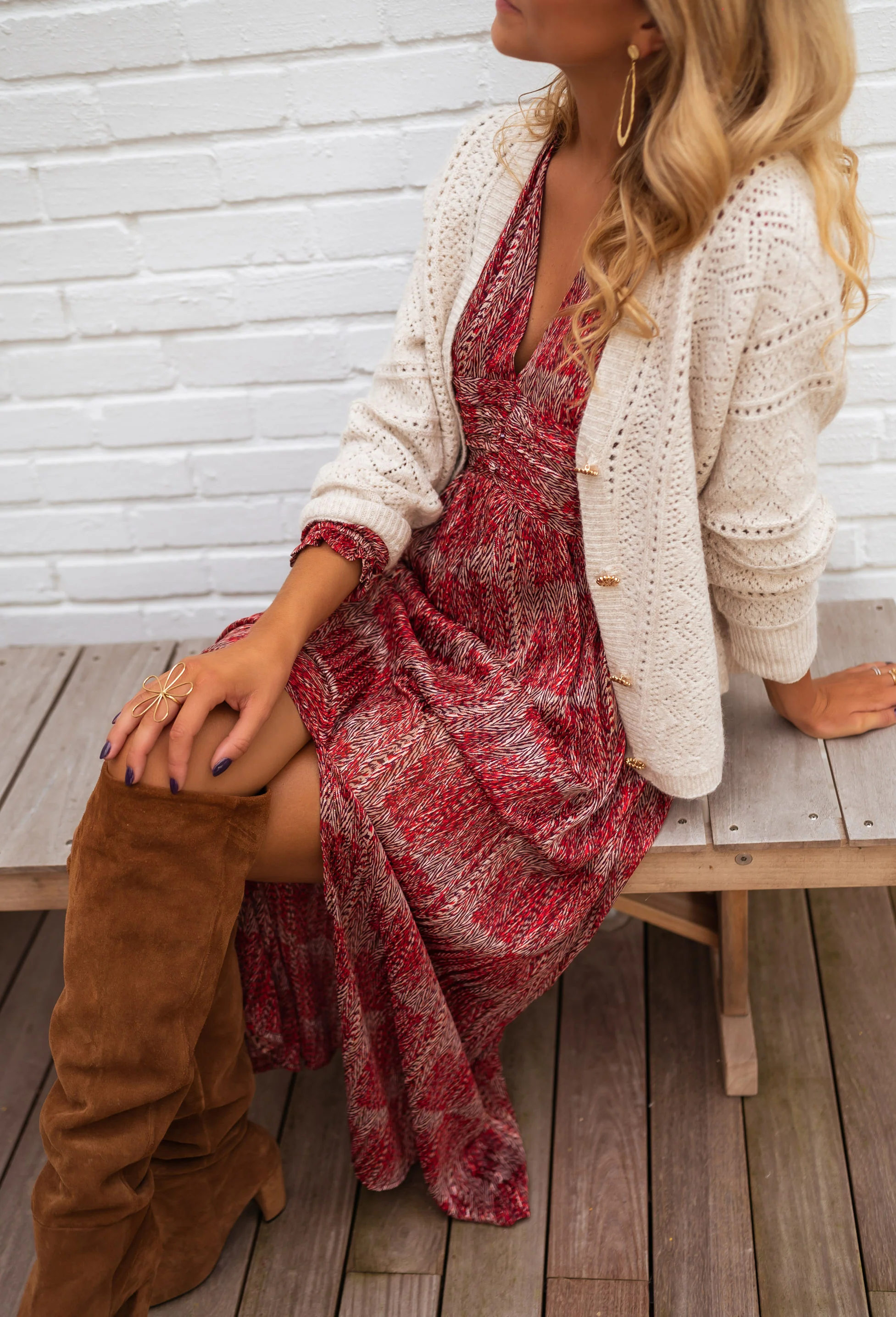 Robe Stacy - rouge à motifs - Image 9