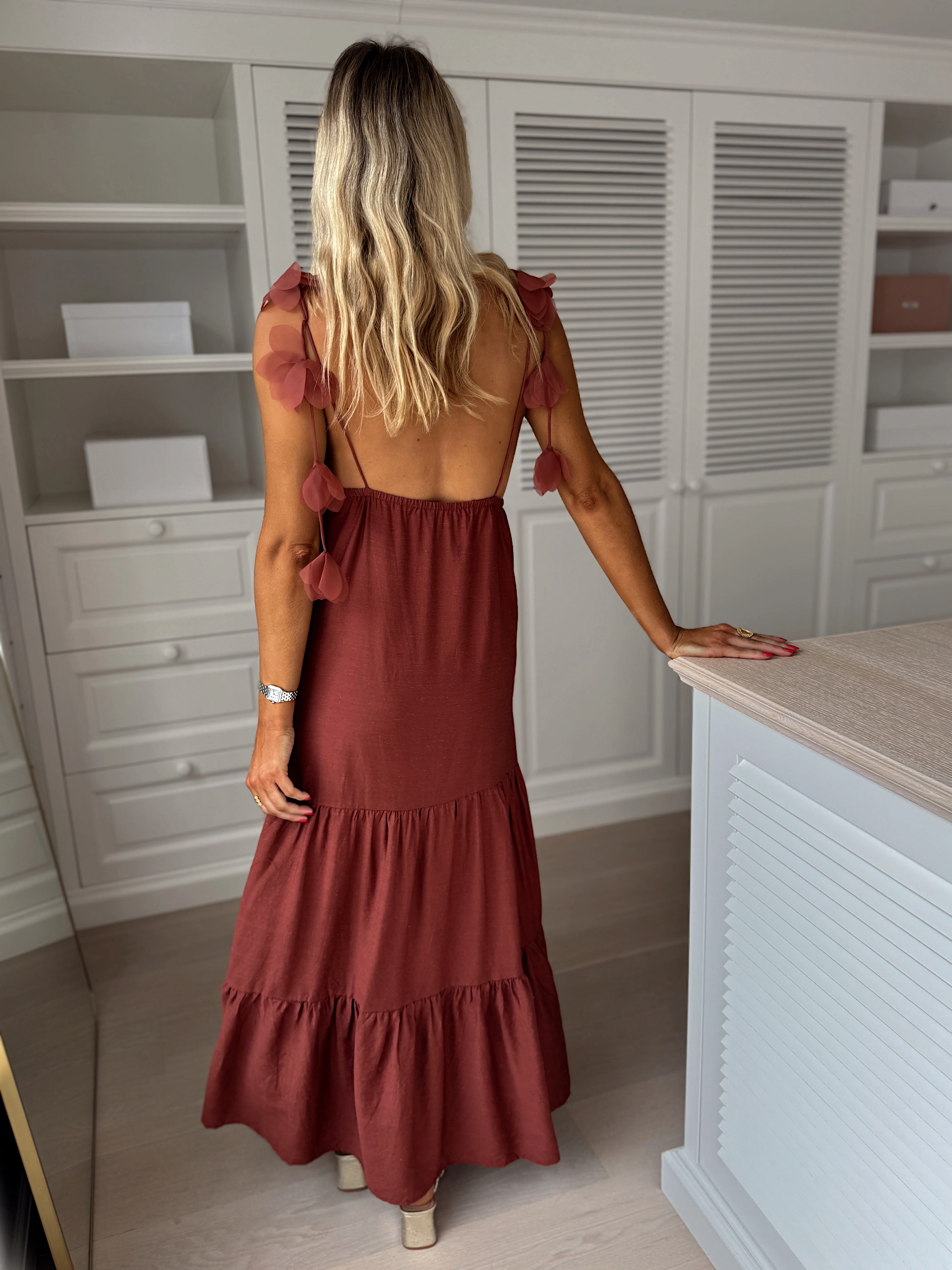 Robe Tania - brique - Image 9