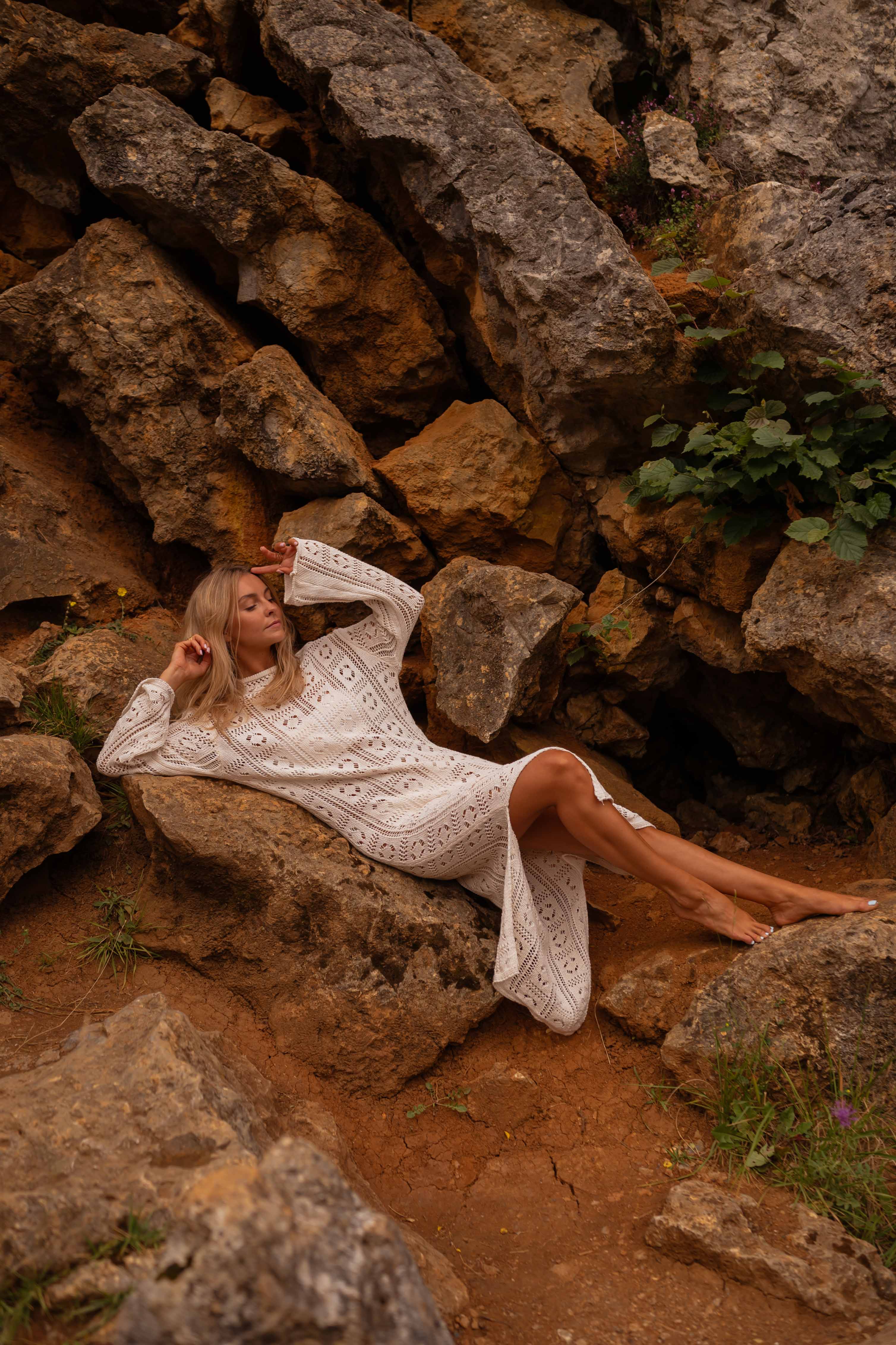 Robe Vera - écrue en crochet - Image 13