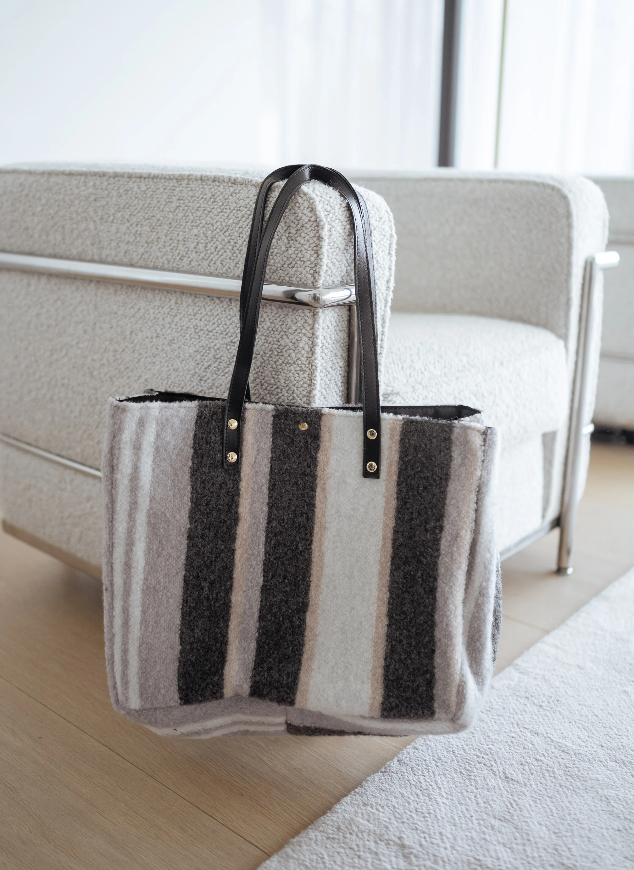 Sac Leah - gris à lignes - Image 3