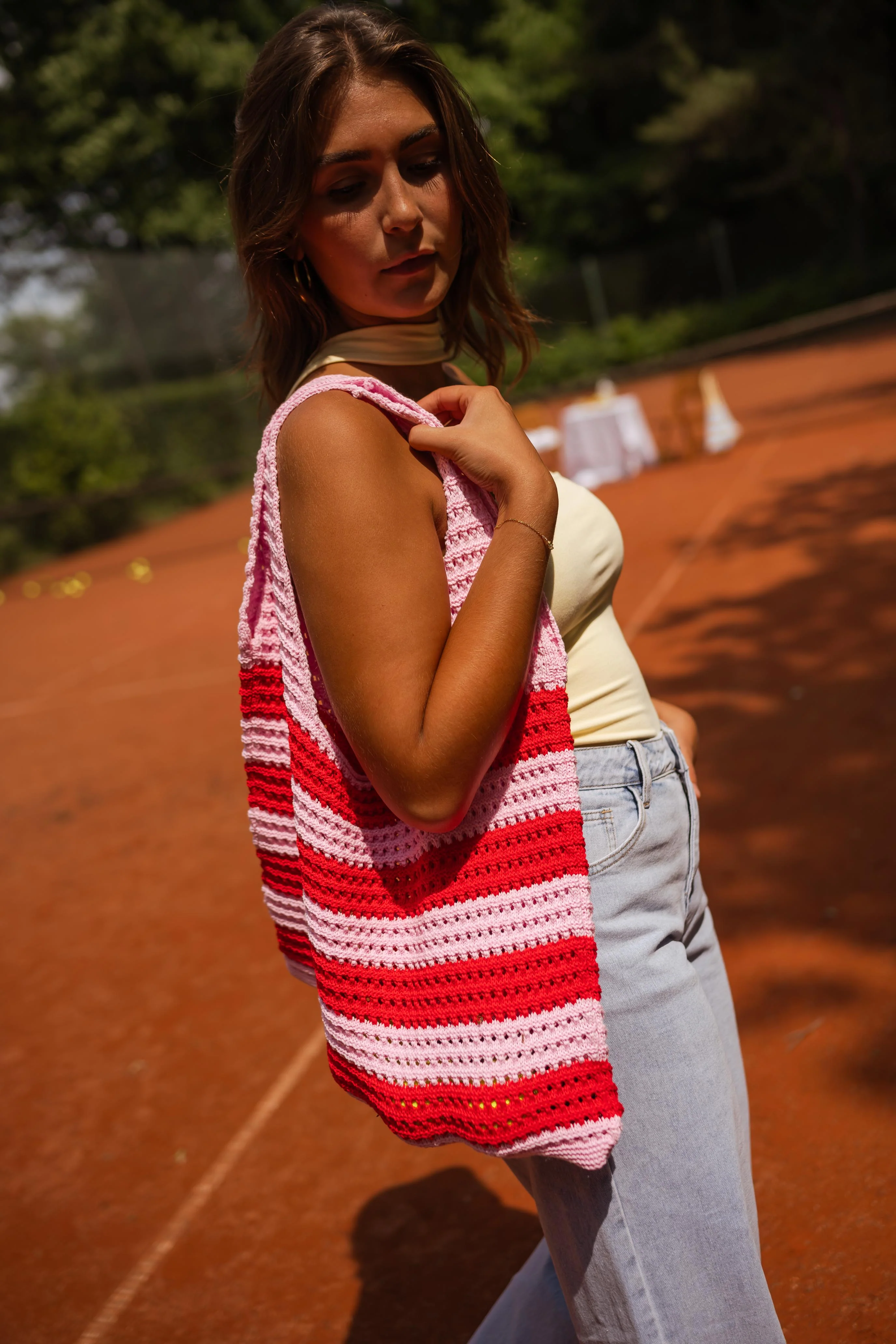 Sac Sary - rose et rouge - Image 4