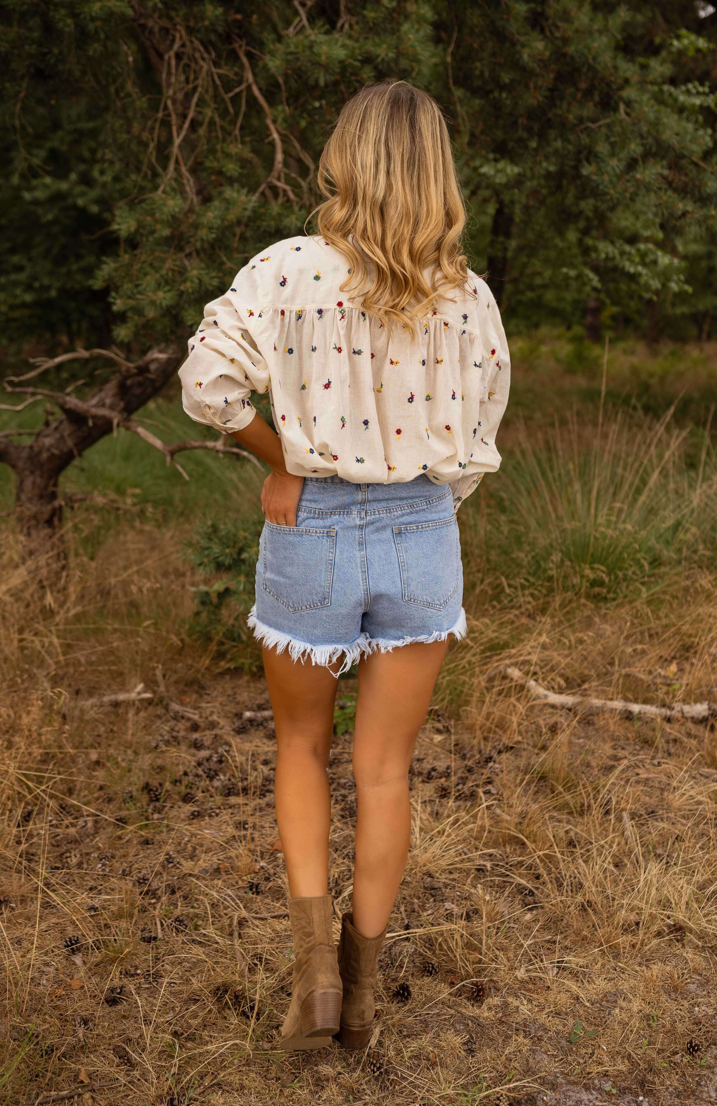 Short Franck en jeans - bleu - Image 4
