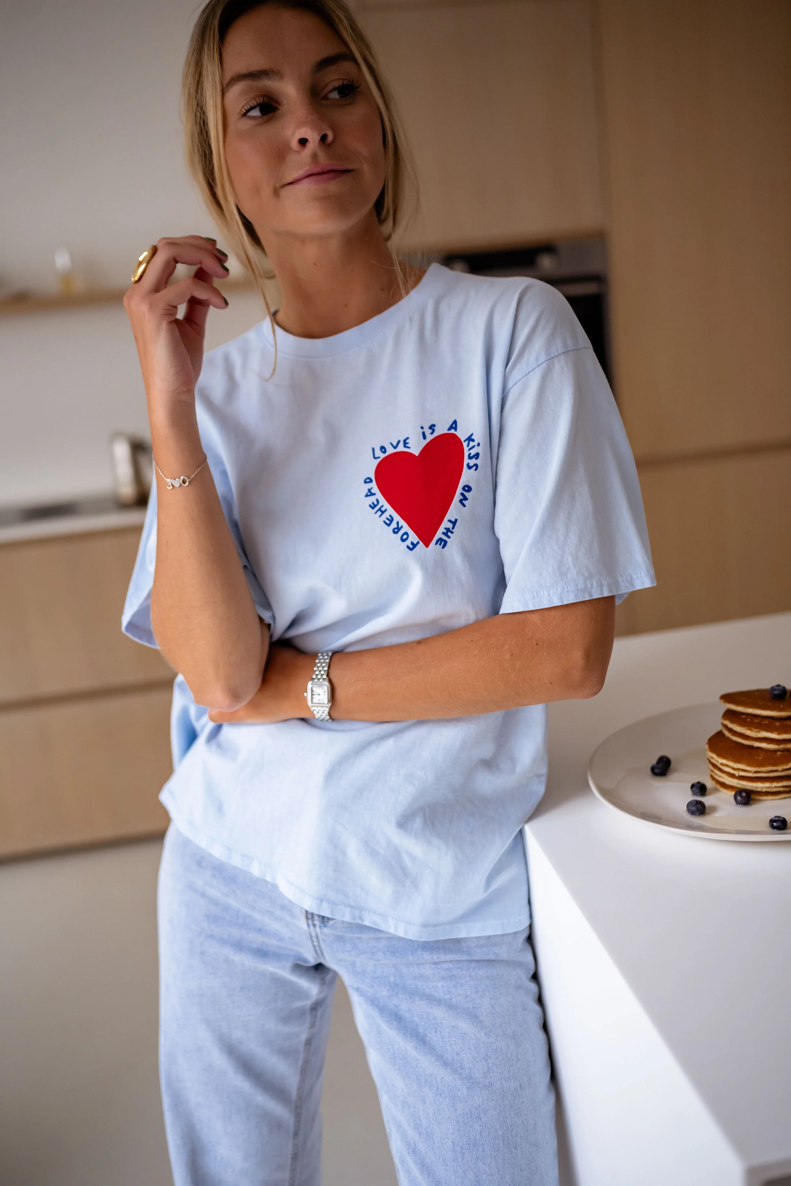 T-shirt Mona - bleu ciel - Image 8