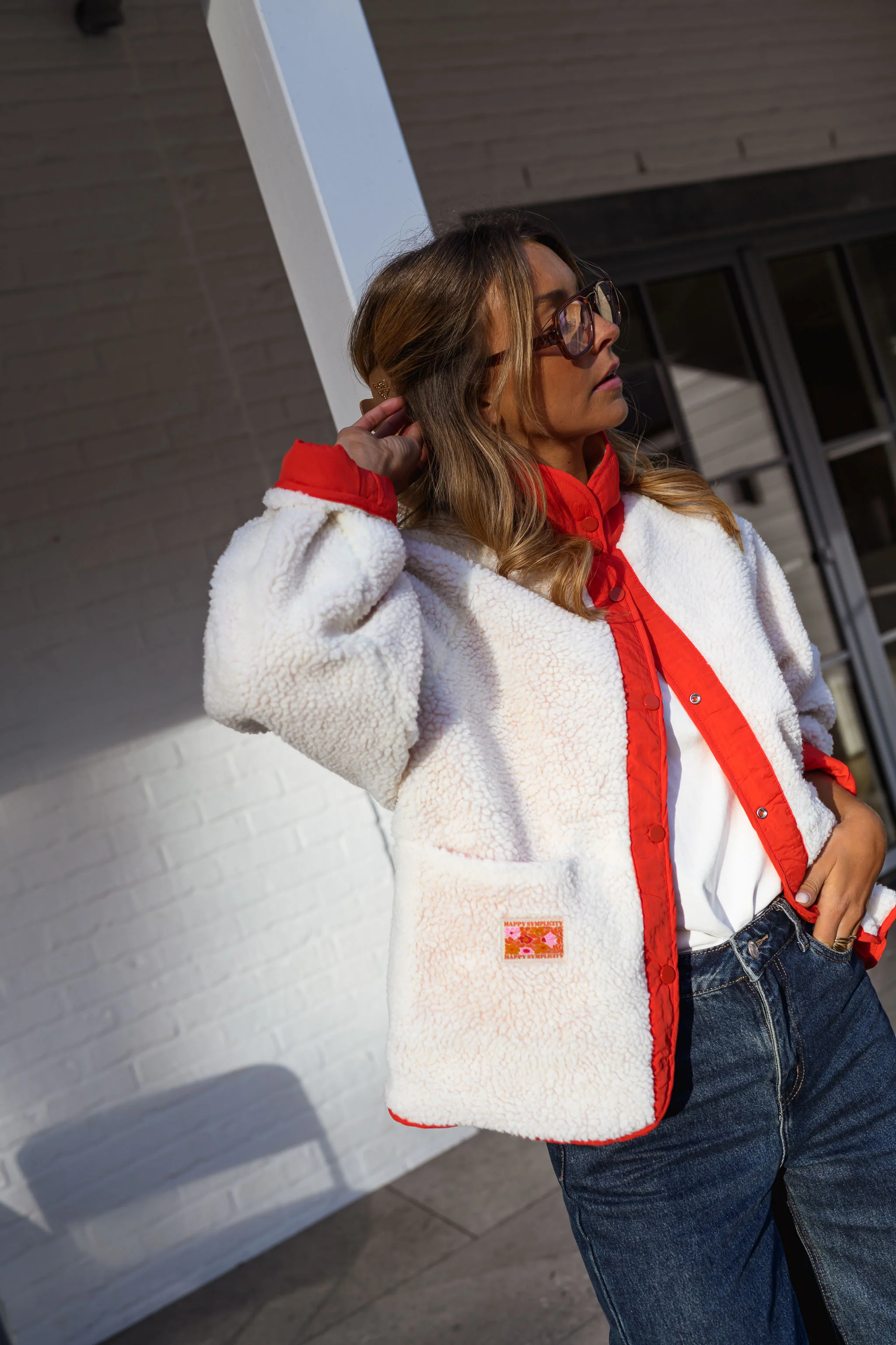 Veste Alma - corail - Image 3