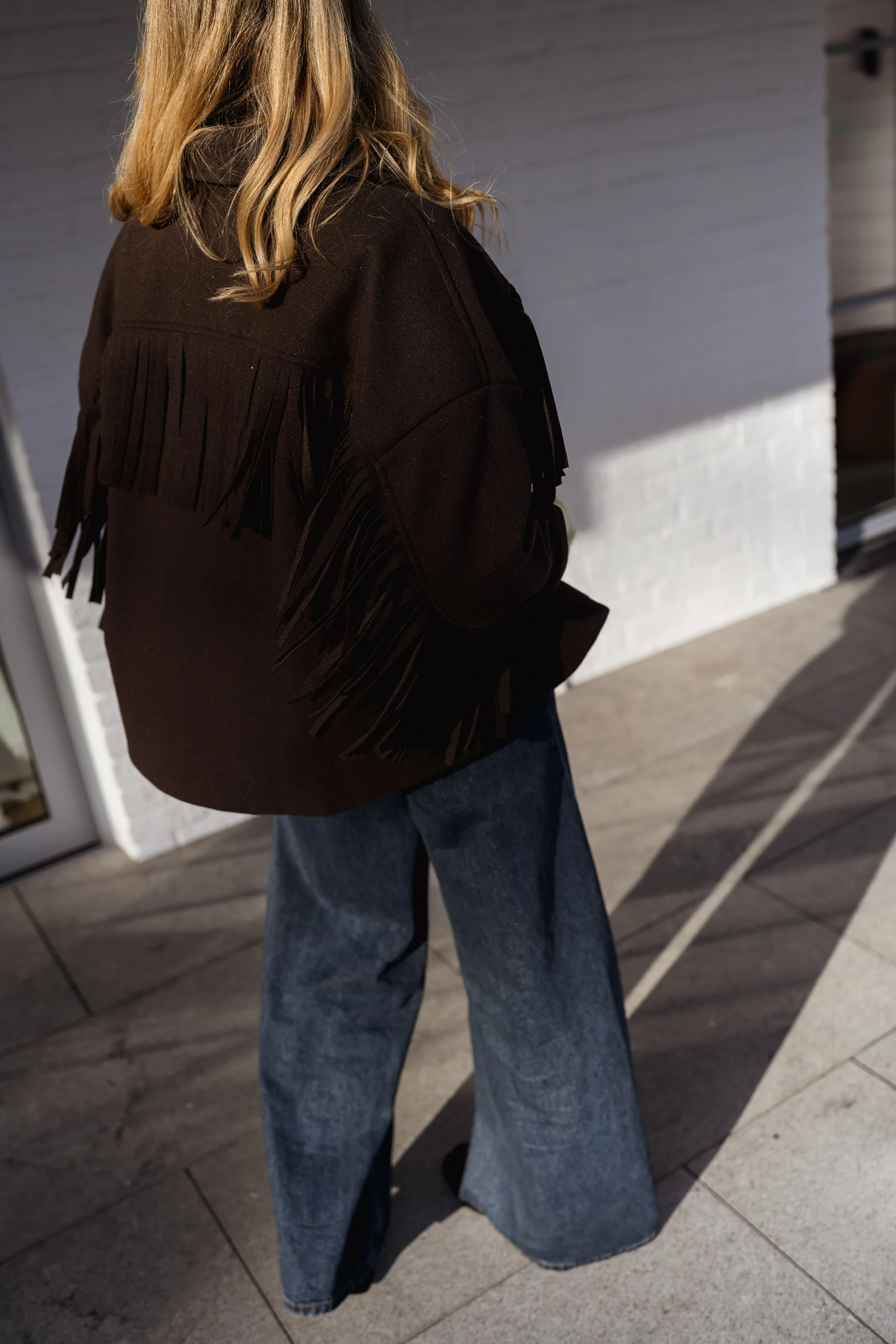 Veste Cassian - brune à franges - Image 11