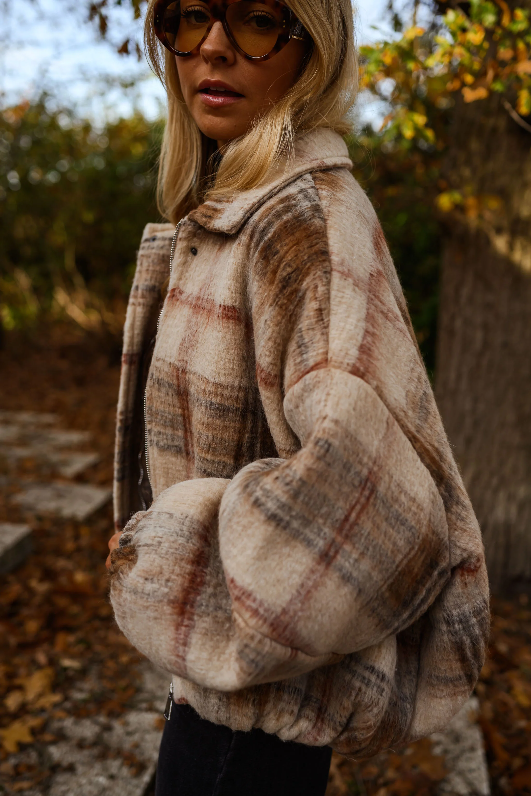 Veste Dawson - beige à carreaux - Image 8