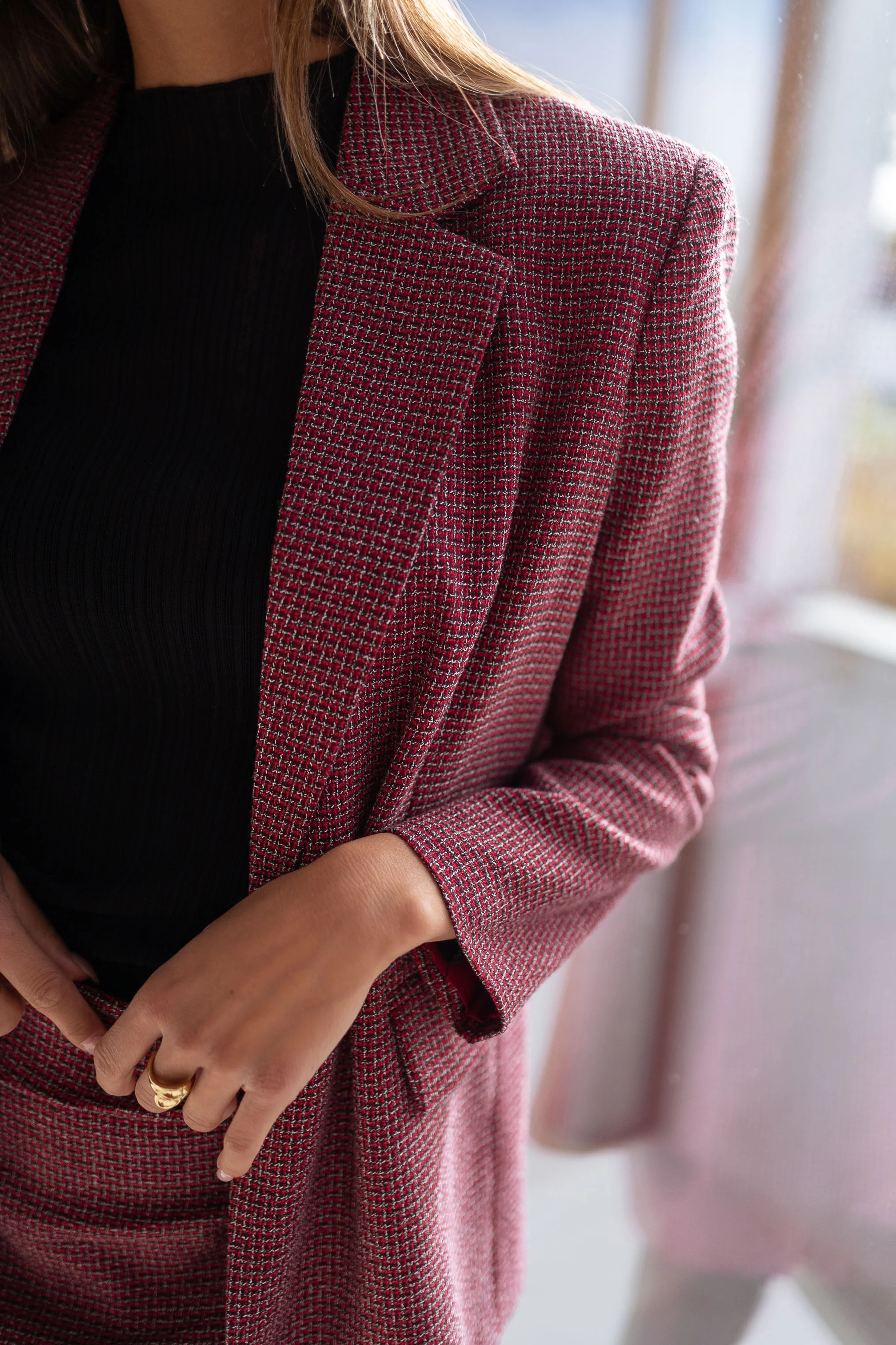 Veste Eloa - rouge à carreaux - Image 5